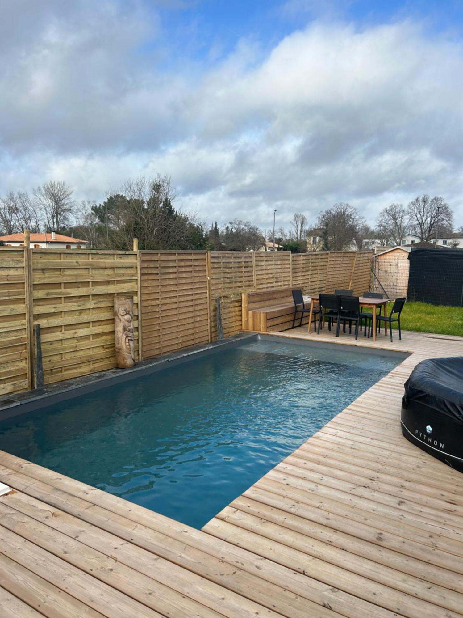 Aux Portes De Bordeaux Maison Cocooning Avec Piscine Ambares-et-Lagrave Exterior photo